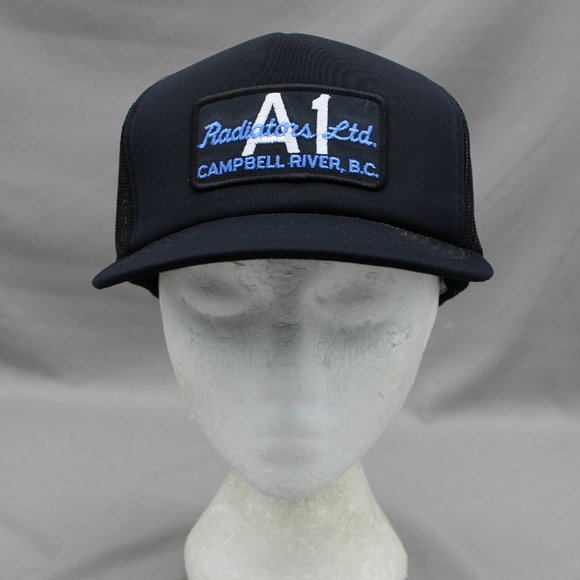 Vintage Patched Farmer Hat - A1 Radiators Campbell River - Adult Snapback - Picture 3 of 8